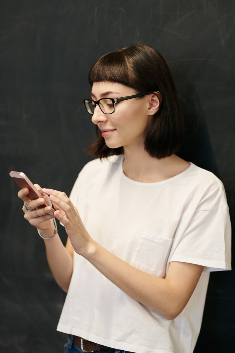 Woman on her phone